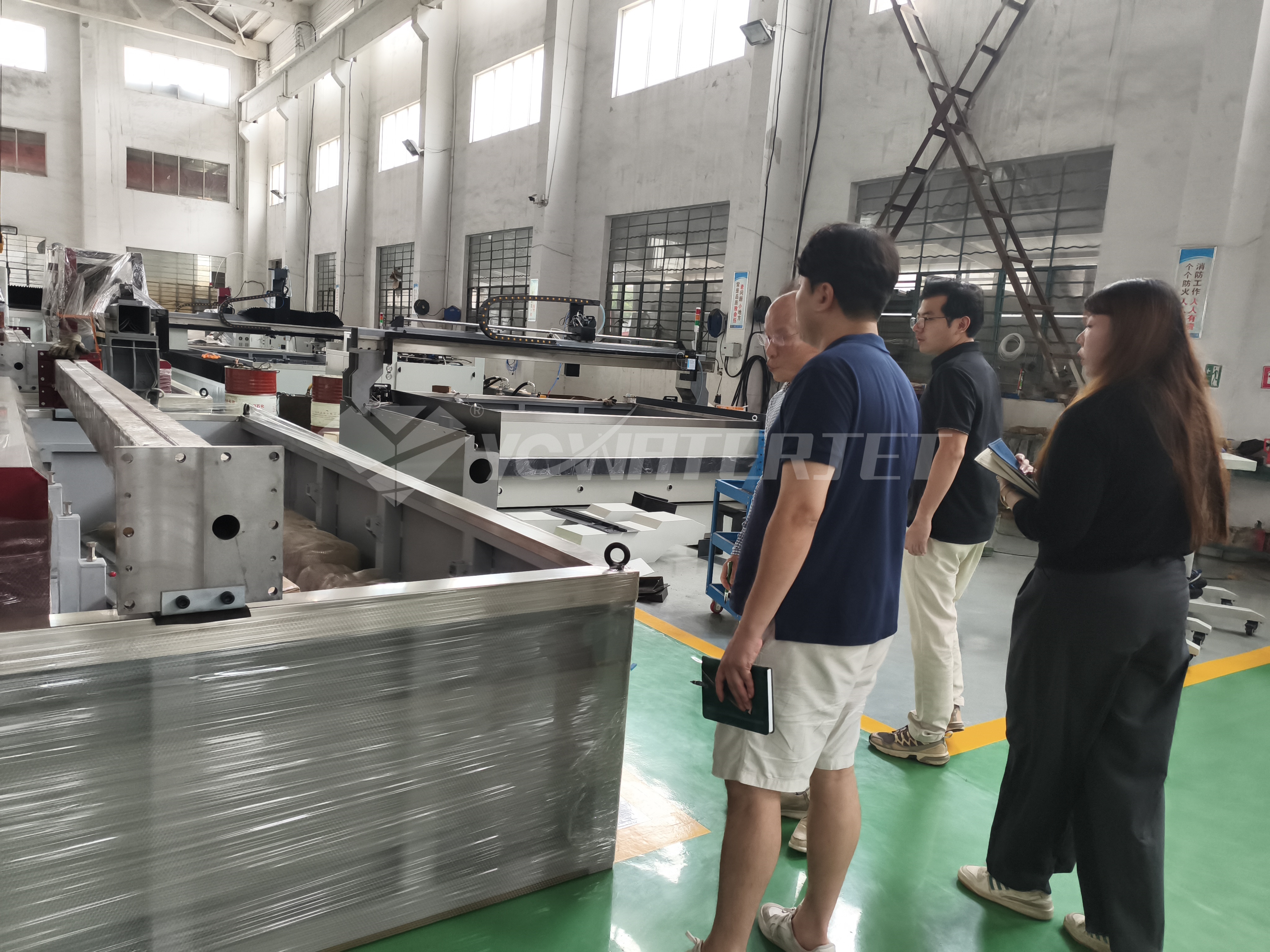 waterjet cutting table frame рама режущего стола с водным