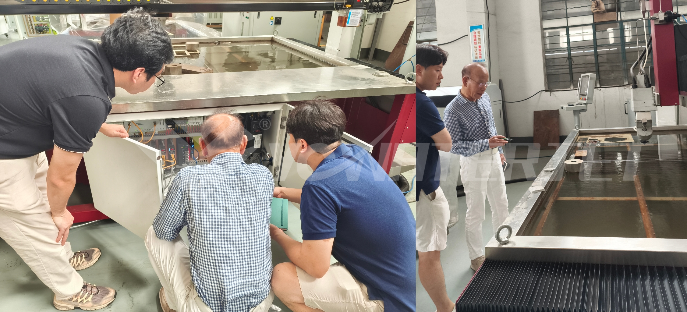 машина для режущей воды и двигатели