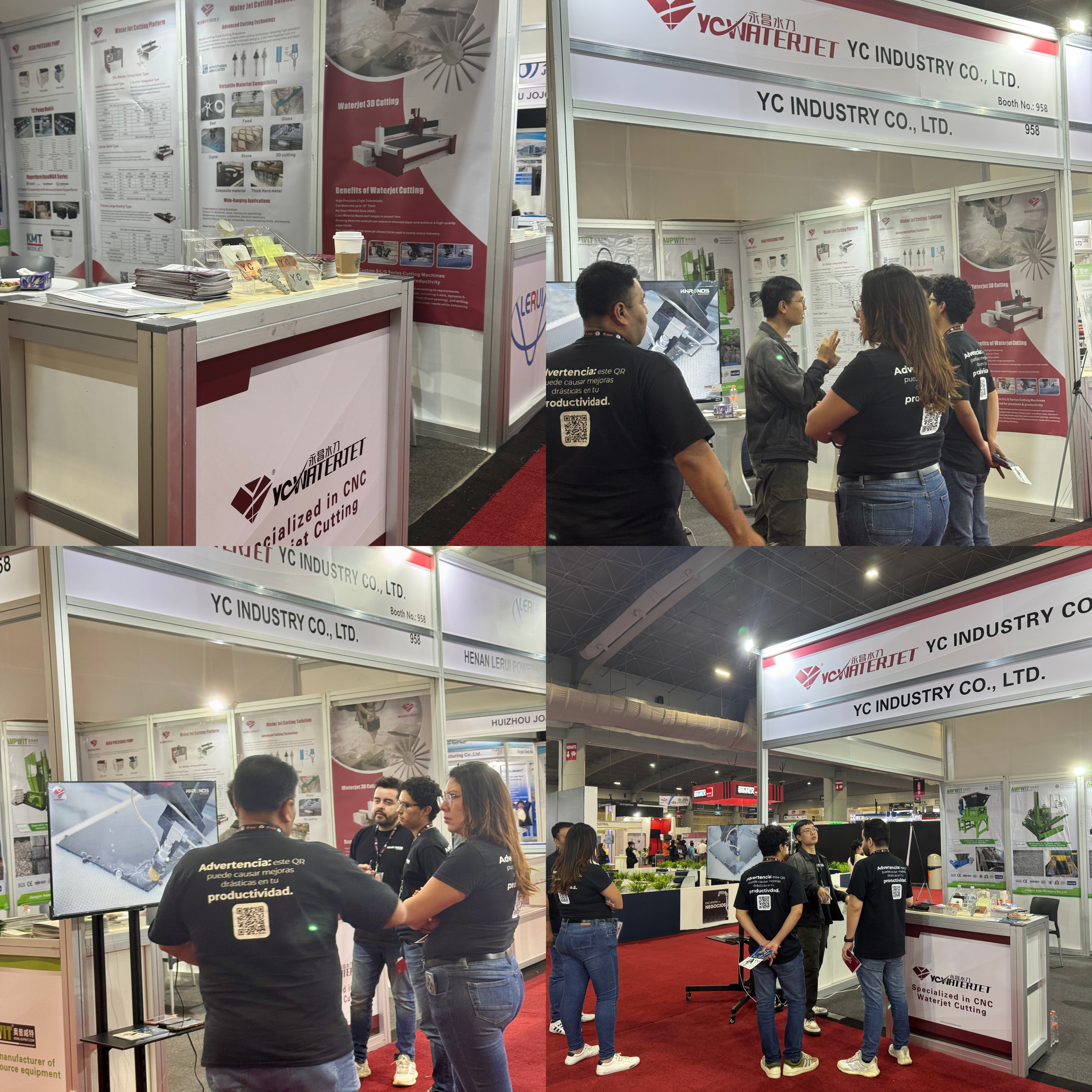 YC Waterjet сияет в Tecma Mexico1